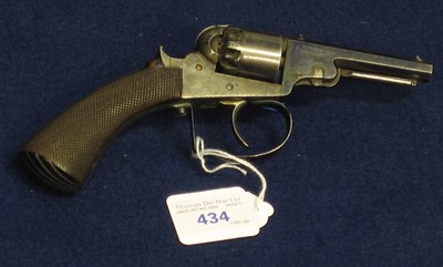 Lot 434 - A 5MM CONTINENTAL PERCUSSION REVOLVER SIGNED DAVID HM BREVETE