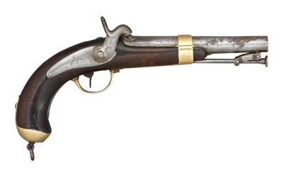 Lot 435 - A .600 CALIBRE FRENCH MODEL 1837 PERCUSSION BELT PISTOL