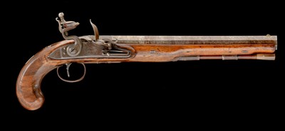 Lot 451 - A 32 BORE FLINTLOCK PISTOL BY TWIGG