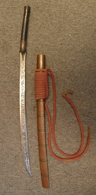 Lot 23 - A BURMESE SWORD (DHA)
