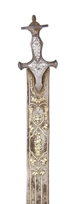 Lot 46 - â€¡ AN INDIAN SWORD (KHANDA)