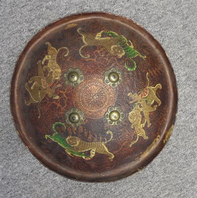 Lot 62 - AN INDIAN SHIELD (DHAL)