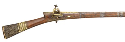 Lot 69 - A .600 CALIBRE TURKISH MIQUELET-LOCK RIFLE