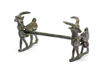 Lot 72 - A RARE NORTH-WEST PERSIAN (LURISTAN) BRONZE HORSE BIT
