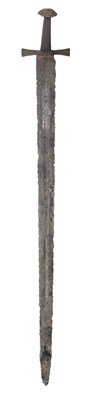 Lot 78 - A MEDIEVAL SWORD