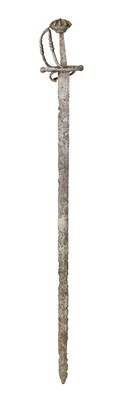 Lot 80 - A RARE MILITARY BACKSWORD 'KATZBALGER'