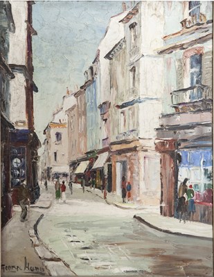 Lot 74 - GEORGE HANN (1900-1979) STREET VIEW, PARIS...