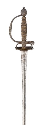 Lot 104 - A FINE FRENCH SILVER-HILTED SMALL-SWORD