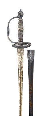 Lot 109 - A FRENCH SILVER-HILTED SMALL-SWORD
