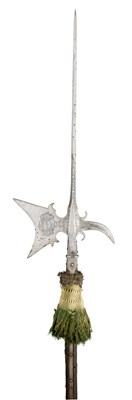 Lot 125 - A GERMAN ETCHED HALBERD FOR THE GUARD OF JOHANN GEORG