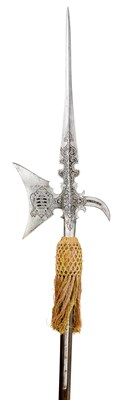 Lot 127 - A GERMAN ETCHED HALBERD FOR THE GUARD OF AUGUST (1589-1615)