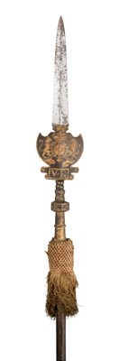 Lot 139 - AN ENGLISH PARTISAN FOR THE GUARD OF QUEEN VICTORIA (1819