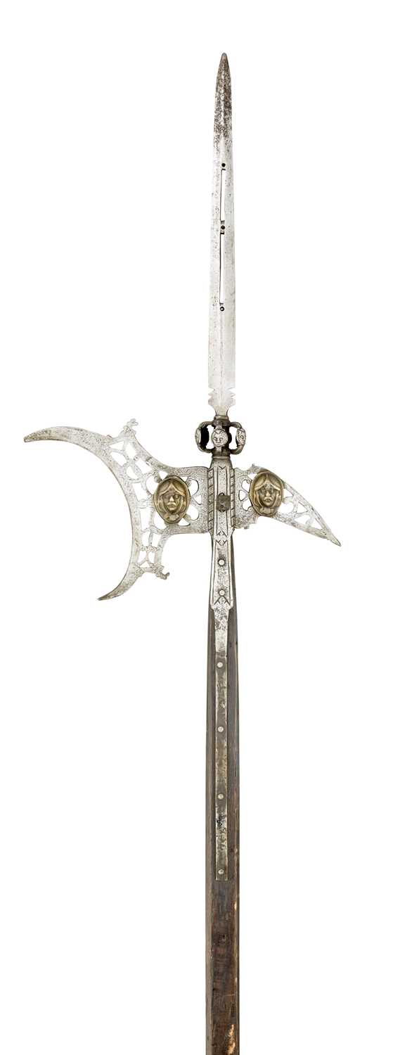 Lot 154 - A RARE ITALIAN HALBERD