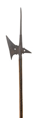 Lot 156 - A GERMAN HALBERD