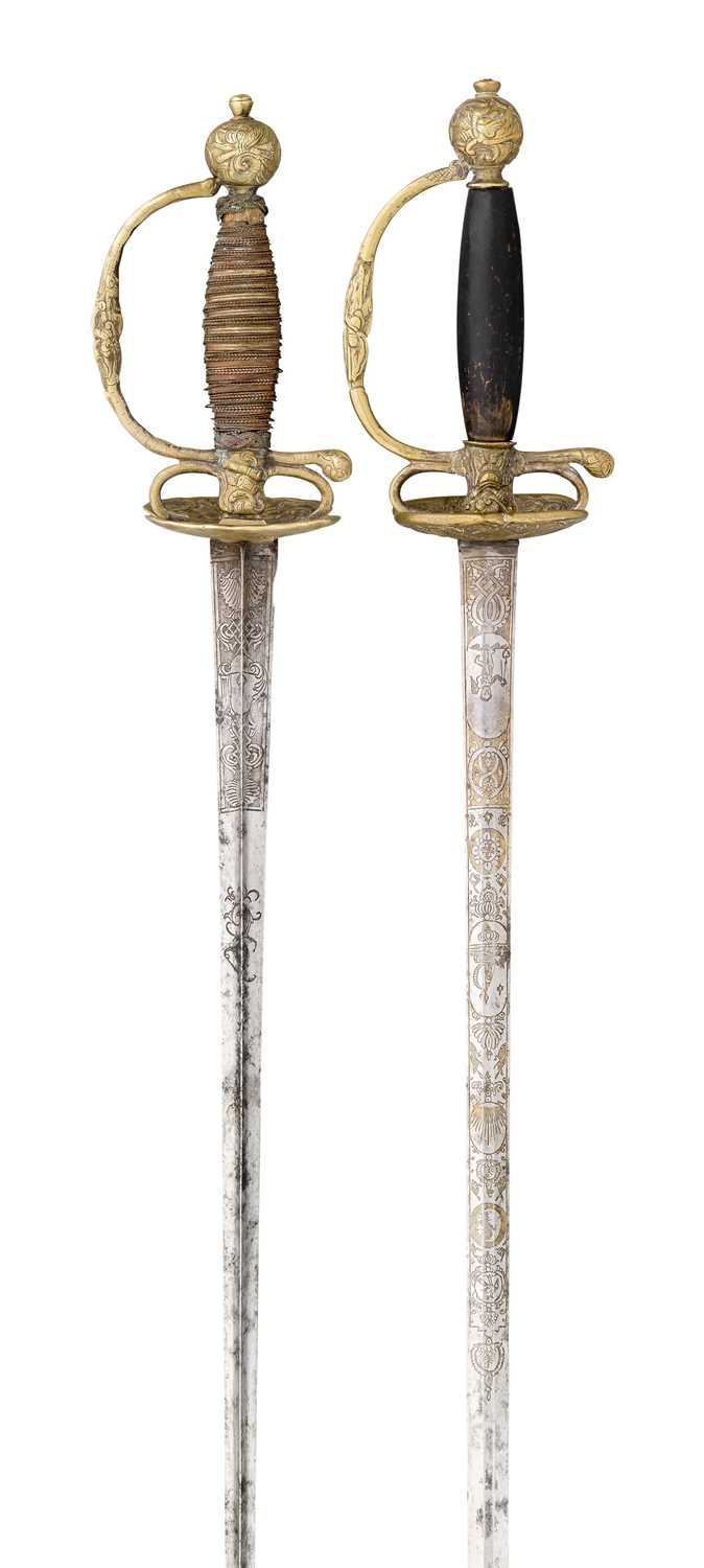 Lot 193 - TWO GERMAN SMALL-SWORDS