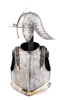 Lot 210 - A COMPOSITE NORTH EUROPEAN HARQUEBUSIER'S ARMOUR
