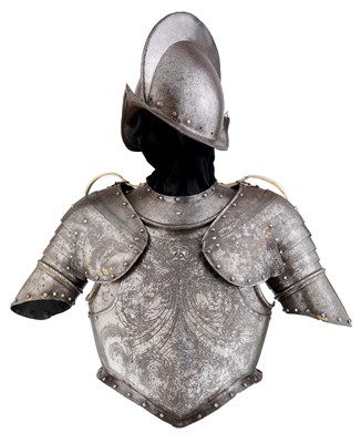 Lot 211 - A RARE NORTH ITALIAN HALF ARMOUR