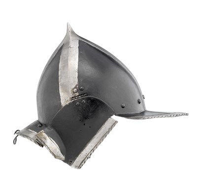 Lot 243 - A SOUTH  GERMAN  'BLACK AND WHITE' BURGONET