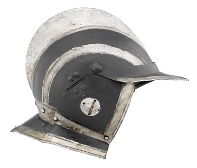 Lot 247 - A GERMAN 'BLACK AND WHITE' BURGONET