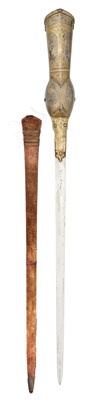 Lot 150 - A FINE INDIAN BROAD SWORD (PATA) FROM THE ARMOURY OF THE NIZAM OF HYDERABAD, 17TH/18TH CENTURY