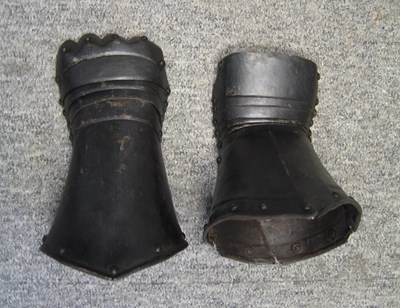 Lot 302 - TWO GERMAN GAUNTLETS FOR THE RIGHT HAND