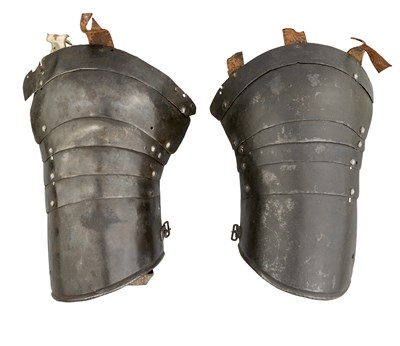 Lot 308 - TWO COMPOSITE GERMAN SPAUDLERS FROM AN 'ALMAIN COLLAR'