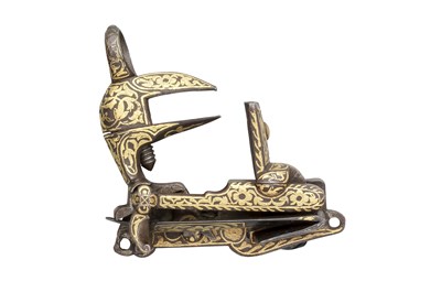 Lot 378 - A DETACHED MIQUELET-LOCK FROM AN OTTOMAN RIFLE