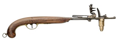 Lot 402 - A RARE CONTINENTAL FLINTLOCK PORT-FIRE
