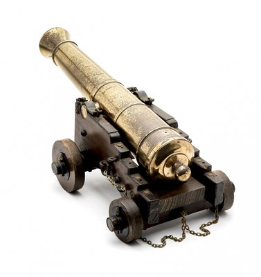 Lot 416 - A BRONZE SALUTING CANNON