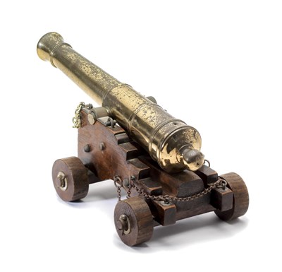 Lot 422 - A BRONZE SALUTING CANNON
