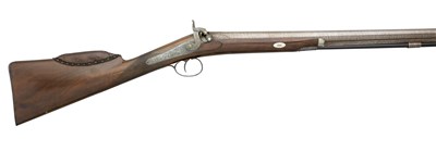 Lot 448 - A 10 BORE PERCUSSION SPORTING GUN BY WILLIAM POWELL