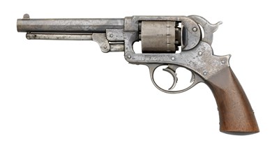 Lot 467 - A .44 CALIBRE STARR ARMS COMPANY MODEL 1858 DOUBLE ACTION SIX-SHOT PERCUSSION ARMY REVOLVER