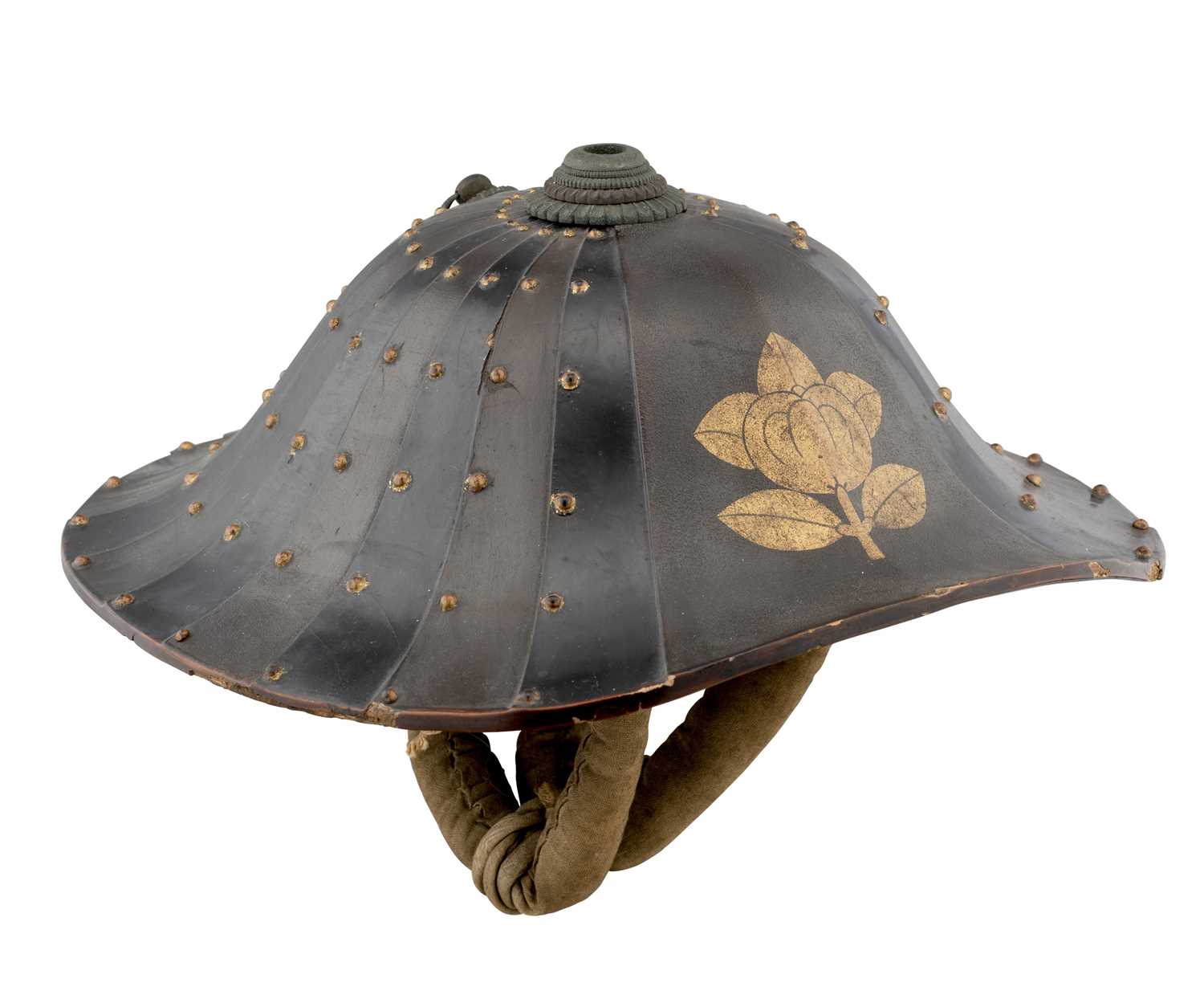 Lot 91 - A JAPANESE SHINGEN JINGASA (WAR HAT), 1750-1850