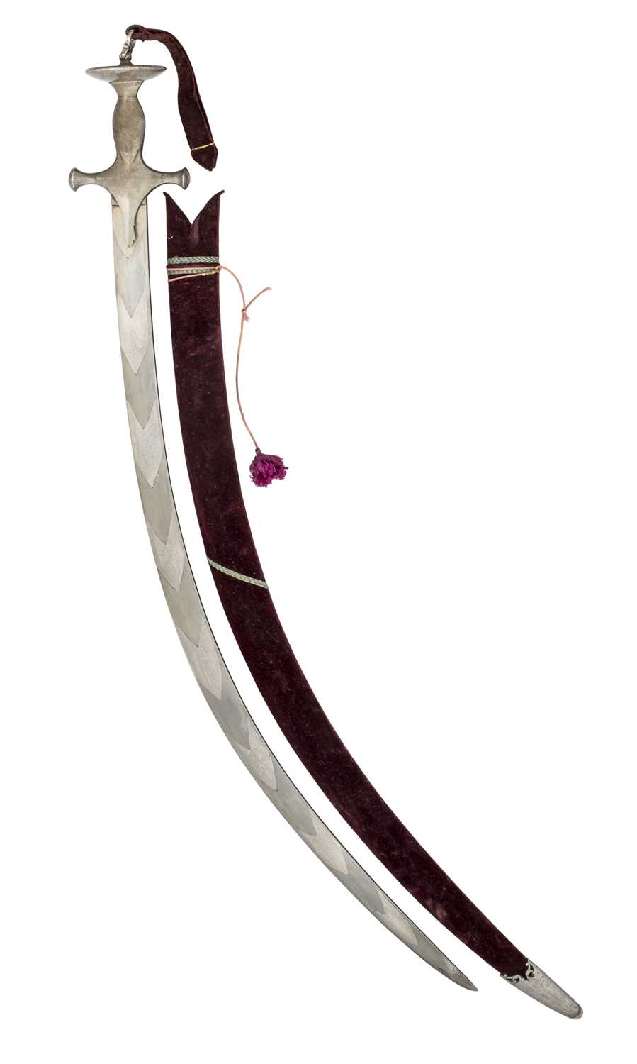 Lot 129 - AN INDIAN SWORD (TALWAR), LATE 19TH CENTURY
