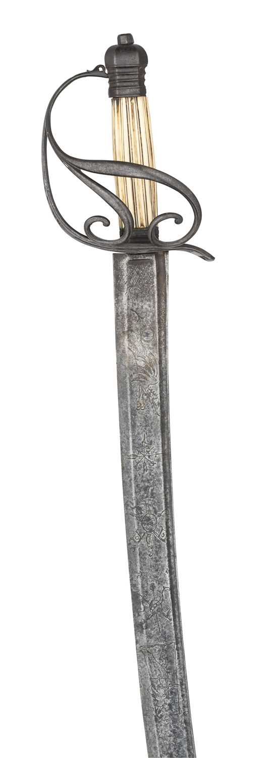 Lot 250 - ËœAN INFANTRY OFFICER'S SPADROON, CIRCA 1788-96
