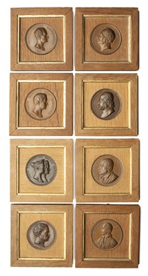 Lot 52 - KONRAD LANGE (1806-1856): A SET OF SIX BRONZE MEDALS, 1836