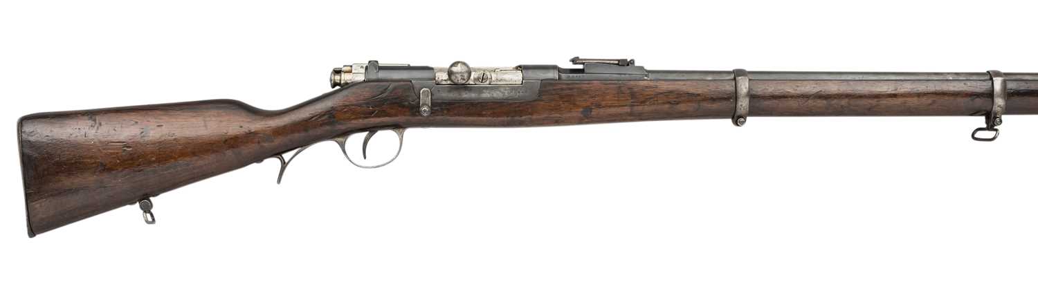Lot 461 - AN 8MM PORTUGUESE KROPATSCHEK MODEL 1886 STEYR INFANTRY RIFLE