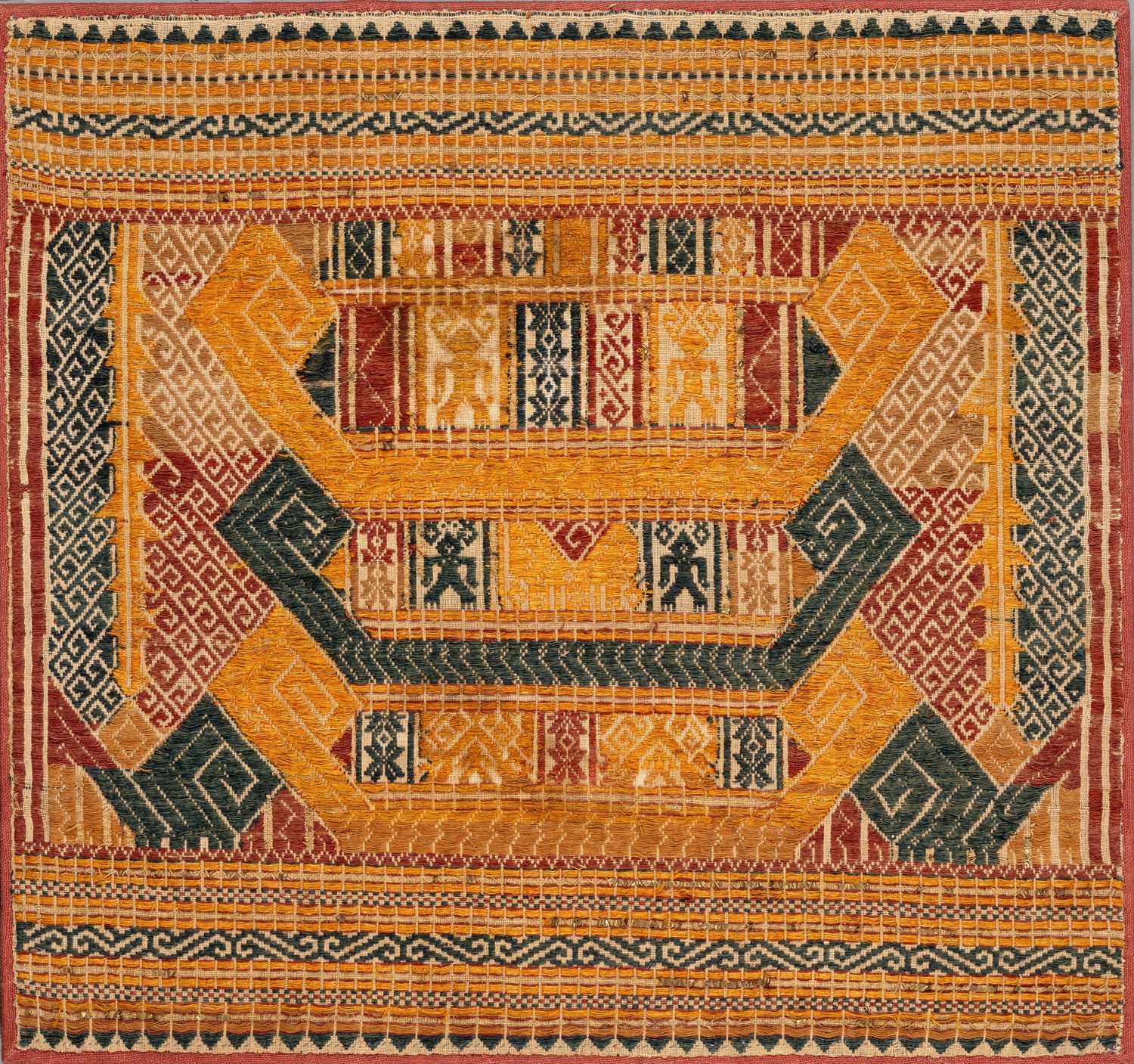 Lot 541 - A CEREMONIAL CLOTH (TAMPAN), LAMPUNG, SUMATRA, INDONESIA, 19TH CENTURY