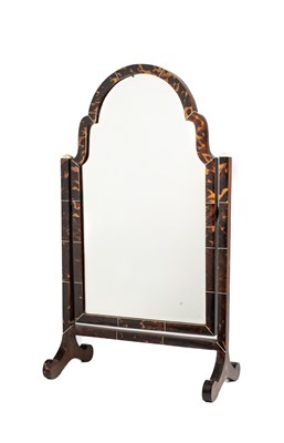 Lot 117 - ËœA TORTOISESHELL TOILET MIRROR