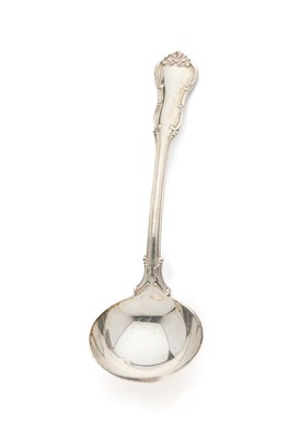 Lot 147 - A SET OF EIGHT ELIZABETH II SILVER SAUCE LADLES