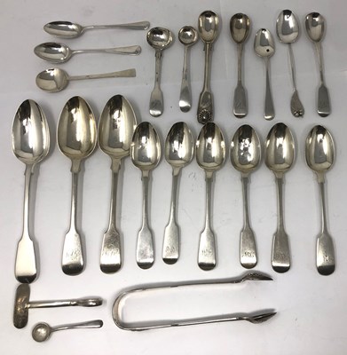 Lot 152 - ASSORTED ENGLISH TABLE SILVER