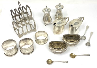 Lot 177 - ASSORTED ENGLISH SILVER