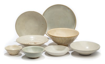 Lot 761 - EIGHT MONOCHROME GLAZED BOWLS, VIETNAM AND CHINA, MOSTLY CIRCA 12TH CENTURY