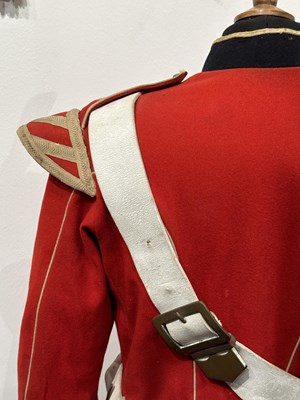 Lot 231 - A VICTORIAN EARLY FOREIGN SERVICE HELMET AND UNIFORM OF PRINCE ALFRED'S GUARD (BANDSMAN)