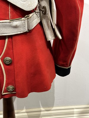 Lot 231 - A VICTORIAN EARLY FOREIGN SERVICE HELMET AND UNIFORM OF PRINCE ALFRED'S GUARD (BANDSMAN)