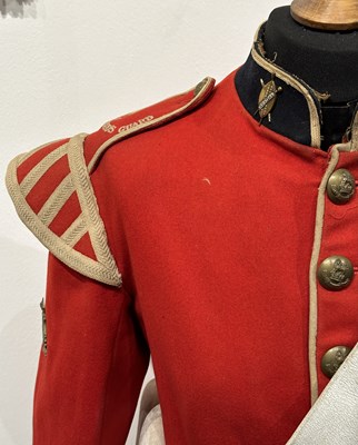 Lot 231 - A VICTORIAN EARLY FOREIGN SERVICE HELMET AND UNIFORM OF PRINCE ALFRED'S GUARD (BANDSMAN)