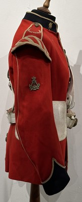 Lot 231 - A VICTORIAN EARLY FOREIGN SERVICE HELMET AND UNIFORM OF PRINCE ALFRED'S GUARD (BANDSMAN)