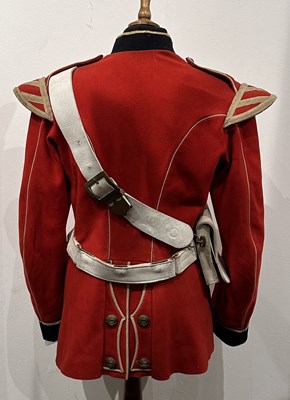 Lot 231 - A VICTORIAN EARLY FOREIGN SERVICE HELMET AND UNIFORM OF PRINCE ALFRED'S GUARD (BANDSMAN)