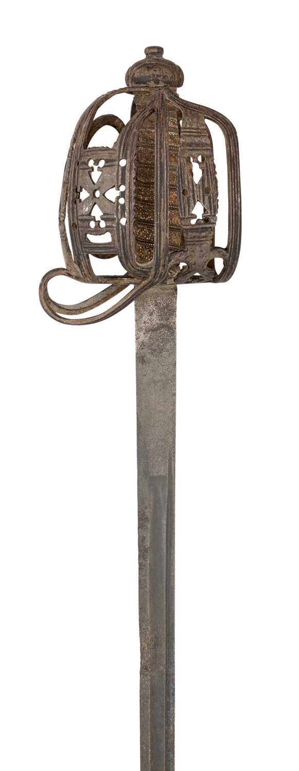 Lot 309 - â“Œ A BRITISH BASKET-HILTED BACKSWORD FOR A