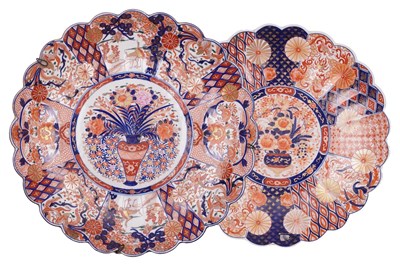 Lot 60 - TWO LARGE JAPANESE IMARI DISHES